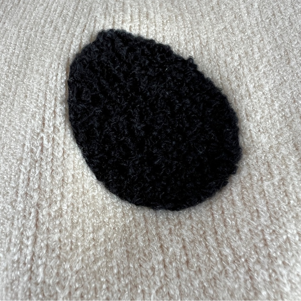 Le Lis Cream Cardigan with Black Polka Dots - Picture 3 of 5